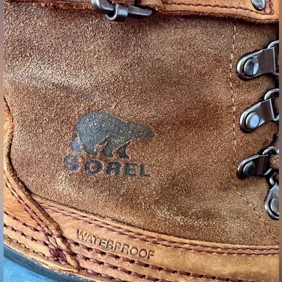 SOREL Women's Waterproof Fancy Lace II Suede Winter Boots. Sz 9. - Picture 3 of 5